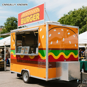 OEM Italian <b>Small</b> Stainless Steel Beer Vendor Cart Fried Chicken Mobile Catering Food Truck - Product Image 6