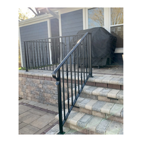 ACE personnalisé noir meilleur prix fer forgé escalier rampe balcon fenêtre fer clôture conceptions