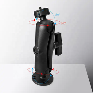 Support mural rotatif à 360° pour caméra d'action avec adaptateur de filetage 1/4'' pour appareil photo reflex numérique, lumière LED, flash, caméra - Product Image 4