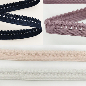 Bán Buôn Picot Cạnh Đồ Lót Đàn Hồi 10 Mm Viền Ren Độ Đàn Hồi Cao Đồ Lót Webbing <span class=keywords><strong>Band</strong></span> 3/8 Trang Trí Nội Thất Sò Điệp Băng - Product Image 3