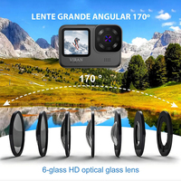 Caméra d'action sportive VIRAN V11 5K 170° 100% directement de l'usine °   Caméra d'action étanche grand angle pour casque, idéale pour les voyages