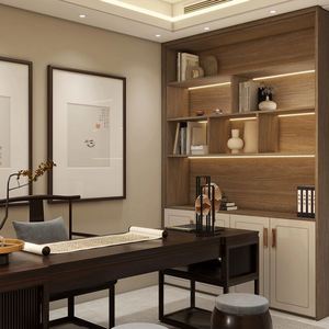 Muebles de Madera Personalizados para Sala de Estar y Estantería de Entrada, Juego de Muebles para Toda la Casa - Product Image 1