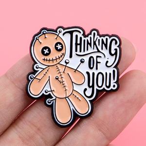 Wholesale Lovely Theme Cartoon Zha Xiao Ren Voodoo Doll <strong>Popper</strong> for Brooch Zinc Alloy - Product Image 2