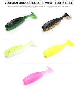 5 Pcs <span class=keywords><strong>de</strong></span> pesca <span class=keywords><strong>gusano</strong></span> señuelos <span class=keywords><strong>de</strong></span> tipo T cola nadar bajo cebo 6 cm 2,5g señuelos - Product Image 6