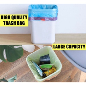 Bolsa de basura con cordón de 4 galones, limpieza de oficina, bolsas de basura con cordón de plástico fuerte y antiexplosión, revestimientos de cubo de basura - Product Image 3