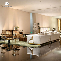 Ensemble de canapés en velours haut de gamme, luxueux et confortable, meubles complets pour salon, pour grands espaces, style italien