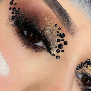 1 feuille d'autocollants multicolores à paillettes pour le <span class=keywords><strong>visage</strong></span> et le corps, outils de maquillage auto-adhésifs avec - Product Image 5