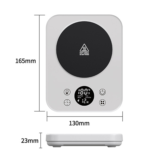 Portable Mini Electric Smart Coffee Mug Warmer Fast Heating coaster Temperature Setting Warmer Cup with Digital Display