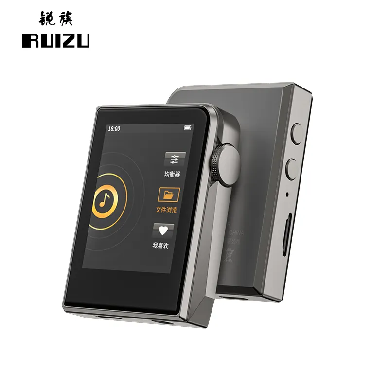 RUIZU A58 vendita calda Walkman personalizzato Android 16gb Hifi canzone con Bluetooth 2.0 pollici IPS lettore musicale dello schermo