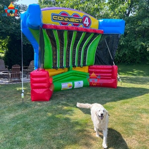 Juegos Inflables Portátiles para Exteriores, Alquiler de Juegos Deportivos, Cancha de Baloncesto Inflable, Conecta 4, Campo de Tiro, Deportes Interactivos - Product Image 2
