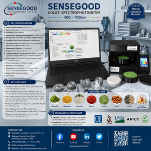 Espectrofotómetro de Color Portátil SENSEGOOD 400-700nm, Resolución de 1nm, Geometría de Refracción Múltiple, para Polvo, Granulados, Frijoles, Nueces, Semillas - Product Image 2