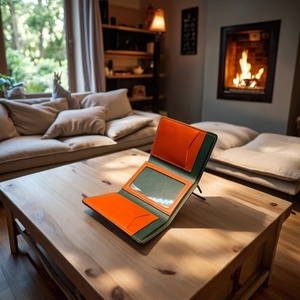 Boshiho Genuine Leather Short <b>Trifold</b> <b>Wallet</b> With Lining Money Clip and Credit Card Holders for Men's Travel Model - Product Image 3