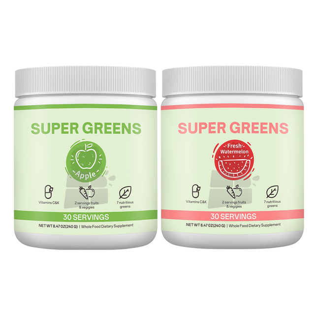 SUNI OEM ODM Private Label Vegan Super Greens Powder for Energy Boost and Immune Support Organic Superfood Bulk Wholesale Supply