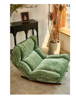 Fauteuil à bascule pliable et réglable, chaise longue individuelle épaissie pour la maison, le balcon et la pause déjeuner