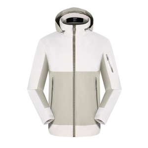 Logotipo personalizado Men's Clothing Jacket Gym Wear Workout Tops <span class=keywords><strong>Plus</strong></span> Size Stand Coller ao ar livre jaqueta esportiva - Product Image 4