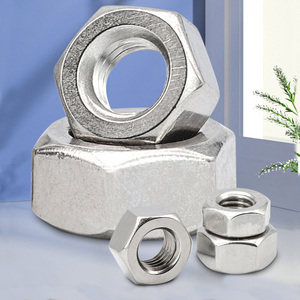 Trung Quốc nhà máy Hex các loại hạt 304 A2 không gỉ M3 M4 M5 M6 M8 M10 M12 M14 M16 x 1.75 nửa khóa các loại hạt - Product Image 2