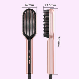 Lisseur électrique portable multifonctionnel, peigne chauffant coiffant, anti-brûlure, fer négatif, lisseur rapide, <span class=keywords><strong>brosse</strong></span> - Product Image 6