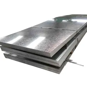 Chapa de aço galvanizada mergulhada quente 12 14 16 18 20 22 24 26 28 Gauge GI Metal Chapa de aço galvanizada