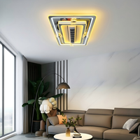 Ventilateur LED silencieux sans pales, à commande anglaise, personnalisé, transfrontalier, protection oculaire spectre complet, en ABS et métal