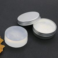 Savon Yoni Rond en Cristal à Marque Privée dans une Boîte en Aluminium, Savon Artisanal Naturel à Base de Plantes pour l'Hygiène Intime Féminine