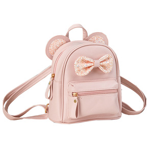 Modischer und bezaubernder Multifunktionsrucksack für kleine Mädchen, geeignet für Kinderreisen, mit Schleifendekoration für Outdoor-Aktivitäten - Product Image 1