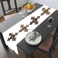 Vente chaude, chemin de table personnalisé avec nœud de chaise, design éthiopien, pour la décoration de fête de mariage Habesha