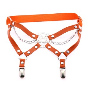 Harajuku-Étoile à cinq branches en cuir PU, harnais élastique pour femmes, anneau de cuisse serré, <span class=keywords><strong>jarretière</strong></span> - Product Image 1