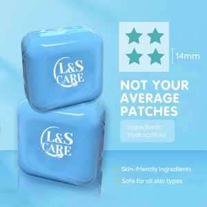 4 toppe colorate <span class=keywords><strong>Per</strong></span> scatola a forma di stella brufolo Patch con custodia in plastica con specchio - Product Image 4