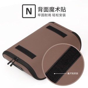 Car <b>Seat</b> Side Organizer Brown PVC Waterproof <b>Storage</b> Bag For Car Interior Trunk Passenger Side Accessory - Product Image 4
