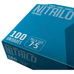 Guanto Juba - 576LB 6/XS Nitrile - Colore: Blu - Guanti da lavoro consigliati per: Laboratori. Industria chimica. - Product Image 4