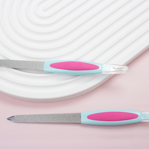 Profesyonel çift taraflı paslanmaz çelik tırnak bakımı tırnak manikür pedikür araçları için pürüzsüz dosyalama Metal tırnak dosyaları parlatma - Product Image 3