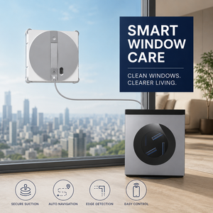 Robot de nettoyage de vitres automatique ECOVACS WINBOT W3 OMNI, 3 modes, moteur sans balais, batterie 5200 mAh, électrique, pour la maison, l'hôtel, les vitres - Product Image 1