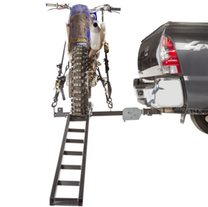 Porte-<span class=keywords><strong>moto</strong></span> pliant en acier Black Widow Rack de montage d'attelage robuste Barres de toit de voiture noires - Product Image 5