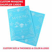 Mélangeur de tuiles de Mahjong Coastal, accessoires de jeu de plage estival, bleu turquoise