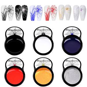 ZHIJIA Nouveau Gel Araignée pour Nail Art à Effet Fil Tressé 5ml UV Non Toxique, Flacon Design, Peinture Créative Couleurs, Thérapie Lumineuse, DIY Fleurs - Product Image 1