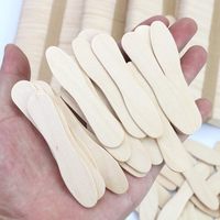 Bâtonnets de crème glacée en bois de bouleau écologiques jetables, sans éclats, mini-cuillères de dégustation pour gelato, conformes aux normes alimentaires