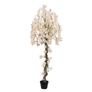 Arbre artificiel en plastique de cerisier pleureur en gros, taille personnalisée, haute simulation, pour décoration de mariage, événements et maison - Product Image 1