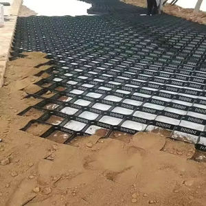 แผ่นตาข่าย HDPE สำหรับปูพื้นภายนอกอาคาร แบบรังผึ้ง สำหรับทางรถวิ่ง ป้องกันการกัดเซาะของกรวดและหญ้า - Product Image 1