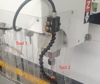 Máquina de taladrado y fresado CNC para agujeros de bisagras y cerraduras de ventanas y puertas de aluminio