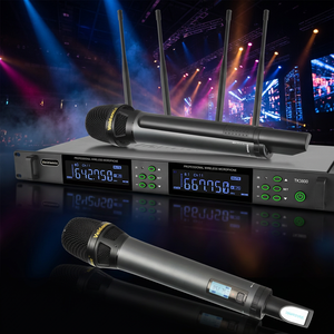 Micrófono inalámbrico profesional TK3000 True Diversity de largo alcance (200m) para presentaciones en escenario - Product Image 6