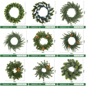 Guirnalda Navideña Artificial Fácil de Obtener, de 10 cm o Menos, Adorno de Agujas de Pino de Plástico para Decoración del Hogar y Accesorios de Boda - Product Image 2