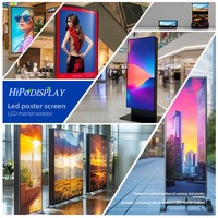 Écran d'affichage LED YTSF-P1 P2/P25, écran publicitaire vertical intérieur, écran promotionnel pliable mobile pour exposition