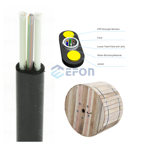 สายเคเบิลขนาดเล็ก ADSS แบบแบนราบสาย MINI diectric Uni G652D 8 Fo 12 Core fibra สายเคเบิลแสงทางอากาศที่ไม่ใช่โลหะ - Product Image 6