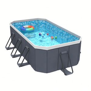 Piscine gonflable pour enfants, piscine familiale pliable pour la maison et l'extérieur, en PVC + toile, pas d'installation requise - Product Image 4
