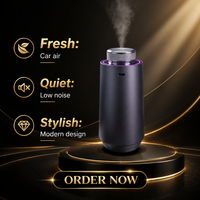 Nouvel Arrivage - Diffuseur d'Arômes Intelligent pour Voiture avec Lumière LED et Port Type-C, Capacité 15 ml, en Métal, avec Lumière Ambiante, Idéal pour la Maison - Coffret Cadeau - Vente Flash
