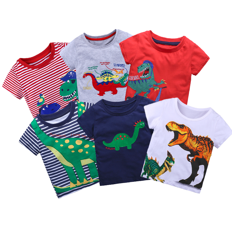 Summer Cartoon Clothes Baby Boy T Shirt Kids Tshirt Cotton Children Boys Shirts
