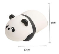 Jouet en peluche géant en TPR en forme de panda blanc créatif et surdimensionné pour filles, balle anti-stress