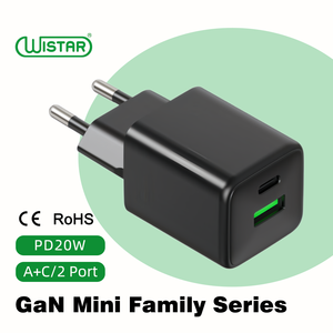 <span class=keywords><strong>Chargeur</strong></span> rapide 20W PD avec ports USB-A + Type-C GaN - Portable pour ordinateurs portables, appareils photo et usage universel - Product Image 1