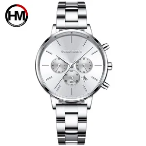 Hannah watch 1101 beautiful silver female quartz hot sale steel Strap water resist minimal Leisure supplier