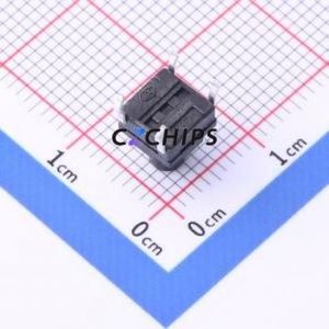 TS-KG10G-BB80F Tactile Switch Through hole Component (THT) Switch Single Pole Single Throw Round Button 2.5N Through Hole - Product Image 2